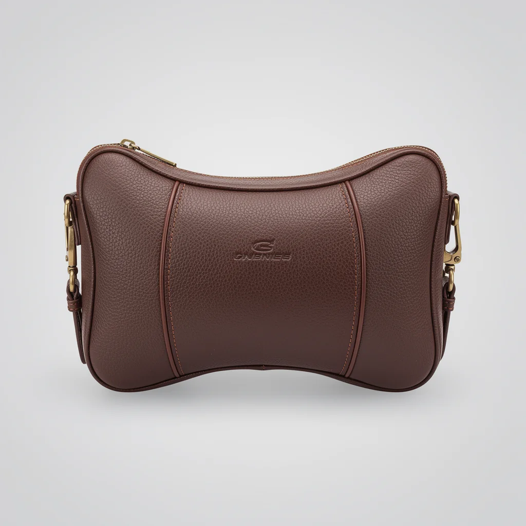 CABINCRAFT ergonomic leather car pillow bag