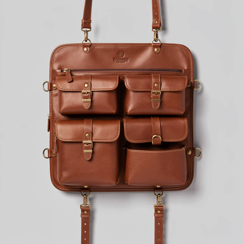 CABINCRAFT full-grain leather car bag organizer