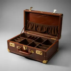 Genuine Leather Trunk Storage Case – Deluxe