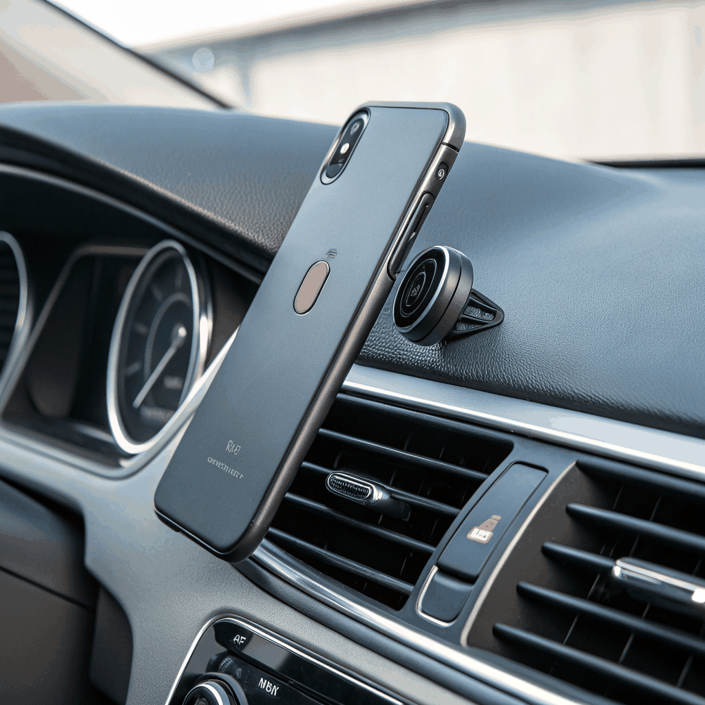Magnetic Wireless Phone Mount Charger