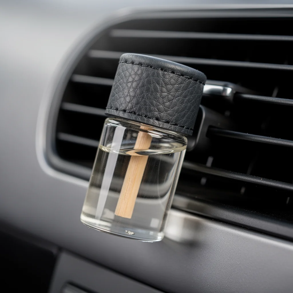 Leather-Capped Car Perfume Diffuser