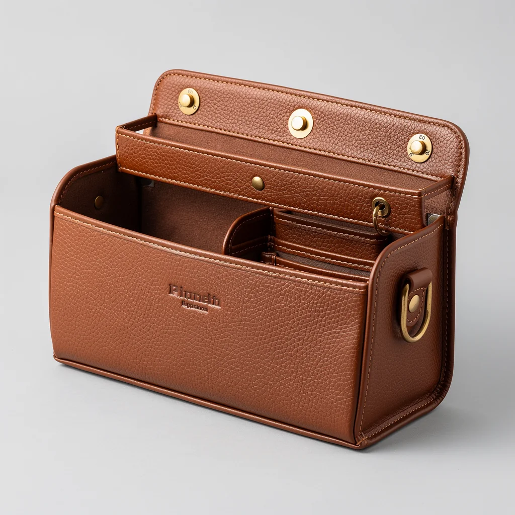 Console Leather Organizer Caddy