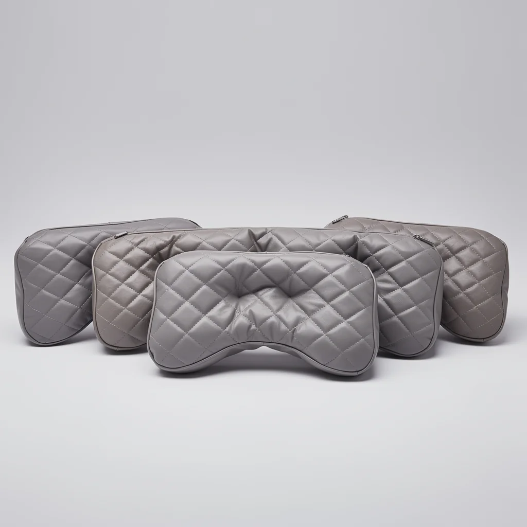 Quilted Lambskin 5-Piece Travel Pillow Set