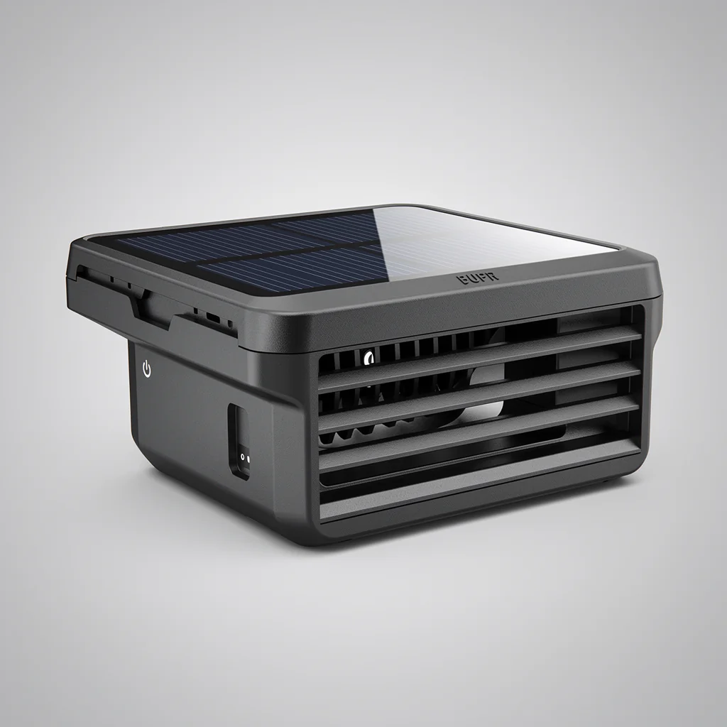 Solar-Powered Car Ventilation Fan