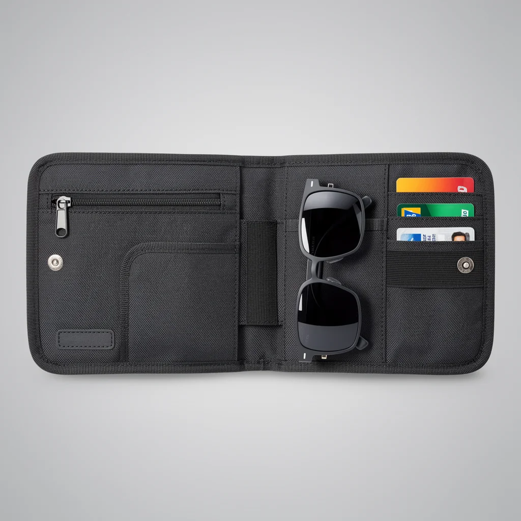 Multi-Pocket Car Visor Organizer