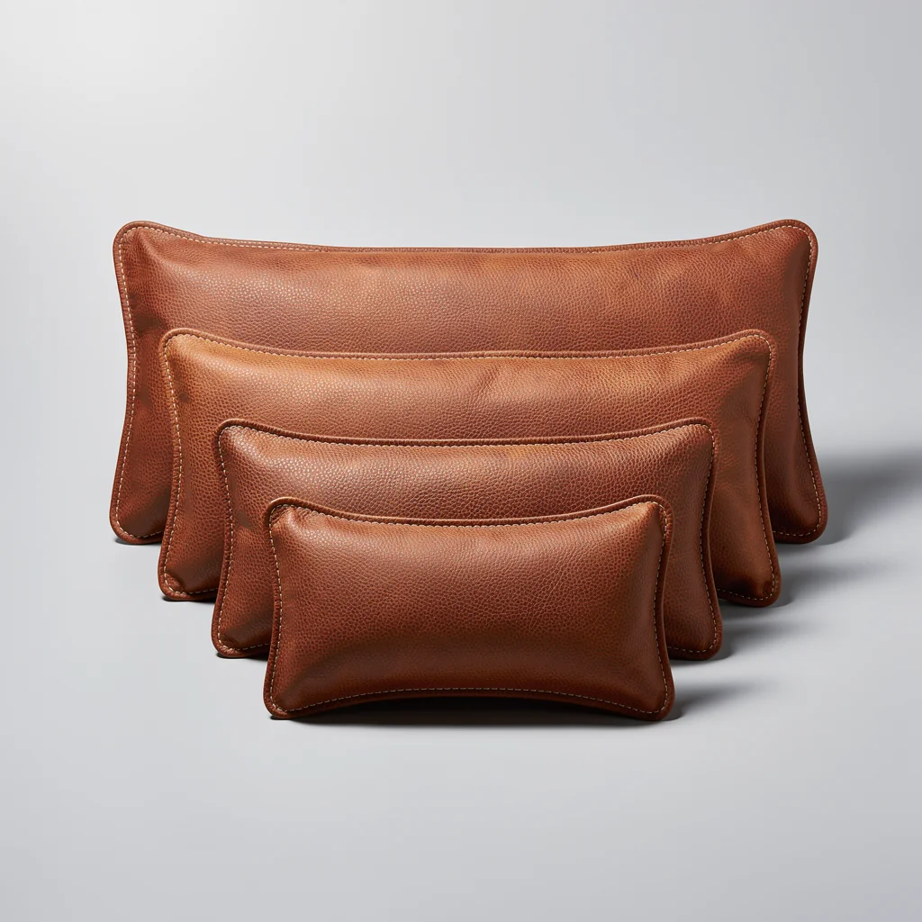 Executive Full-Grain Leather 5-Piece Car Pillow Set